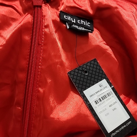 City Chic Ripple Love Off Shoulder formal party Maxi Dress plus size 24 3X new - Picture 14 of 16